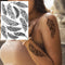 Sexy Black Henna Temporary Tattoos For Women Girls Body Art Decoration Fake Jewelry Chains Waterproof Mandala Flower Tatoos Kit