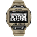 Super Easy to Read Scratch Proof Case 5ATM Water Resistant Digital Watch for Outdoor Sport