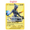 10000HP Arceus Vmax DIY Golden Pokemon Cards in English Iron Metal Pokmo Letters Kids Gift Game Collection Cards
