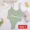 2PC Underwear Set Women Seamless Bra Set Wireless Bra Sexy High Waisted Female Underpants Comfortable Basic Bralette Lingerie