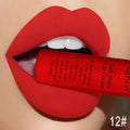 QIBEST Brand 34 Colors Liquid Lipstick Waterproof Matte Nude Lipstick Pigment Red Long Lasting Lip Gloss Women Makeup Lipgloss