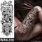 sexy fake tattoo for woman waterproof temporary tattoos large leg thigh body tattoo stickers peony lotus flowers fish dragon