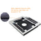 TISHRIC 9.5 12.7mm HDD Caddy Aluminum Universa SATA 3.0 2.5&quot; SSD CD DVD to HDD Case Optibay Enclosure CD-ROM ODD