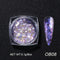 Crystal Fire Opal Flakes Nail Sequins Purple Holographic Glitter DIY Chrome Powder for Spring Nails Manicure Paillettes GL1857