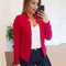 VITIANA Women Thin Coat Spring 2020 Female Long Sleeve Open Stitch White OL Womens Jackets and Coats Femme Plus SIze 5XL Clothes