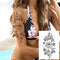 Realistic Sexy Peony Tattoos Temporary Women Adult Flower Arm Tattoos Sticker Waterproof Fake Floral Bloosom Body Leg Art Tatoos