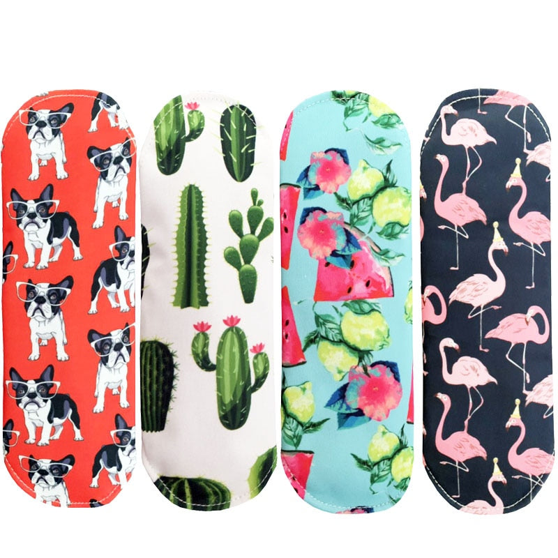 1 Pcs Natural Bamboo Charcoal Sanitary Pads For Normal Reusable Cotton Protection Female Sanitary Napkin