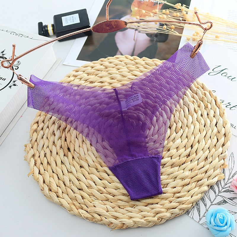 Sexy Women&#39;s Panties Lingerie G String Thongs Lace Underwear Female Perspective Women&#39;s Thong Sheer Panties Transparent Knickers