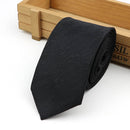 61 Colors Jacquard Striped Plaid Paisley Necktie 6cm Polyester Male Narrow Tie Skinny Tuxedo Suit Shirt Gift For Men Accessory