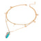 IPARAM Fashion Trend Crystals Necklace Bohemian Hexagon Opal Pendant Necklace Female Hexagon Crystal Necklace Gift 2021 NEW
