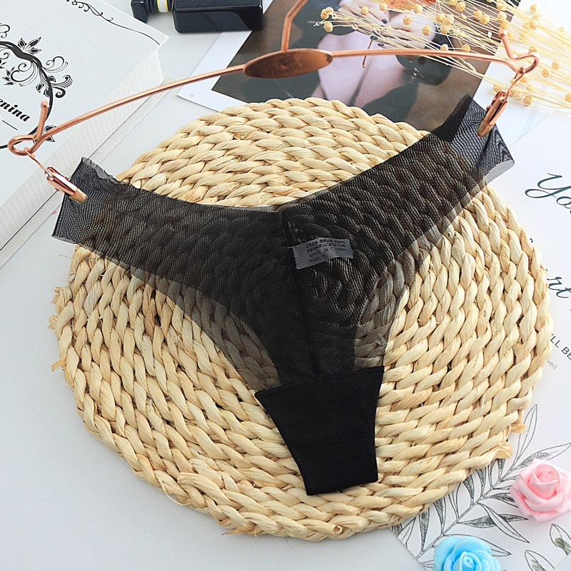 Sexy Women&#39;s Panties Lingerie G String Thongs Lace Underwear Female Perspective Women&#39;s Thong Sheer Panties Transparent Knickers