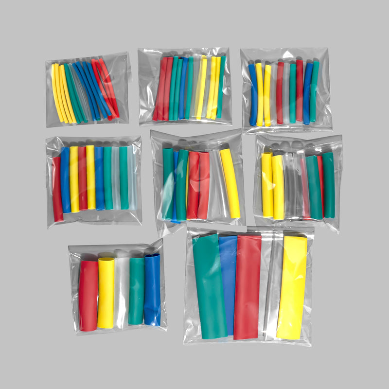 3:1 Heat Shrink Tube With Glue Inside 90 PCS 8 Size 1.6/2.4/3.2/4.8/6.4/7.9/9.5/12.7mm Wrap Wire Cable kit