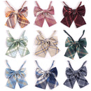 Feminine Plaid Bowtie Casual Bow tie For Women Uniform Collar Butterf Bowknot Adult Check Bow Ties Cravats Girls Bowties