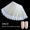 Clear Nature Black False Tips For Nail Art Display Oval Fan Style Nail Swatch Polish Stand Tips Practice Manicure Tools BEA23-2