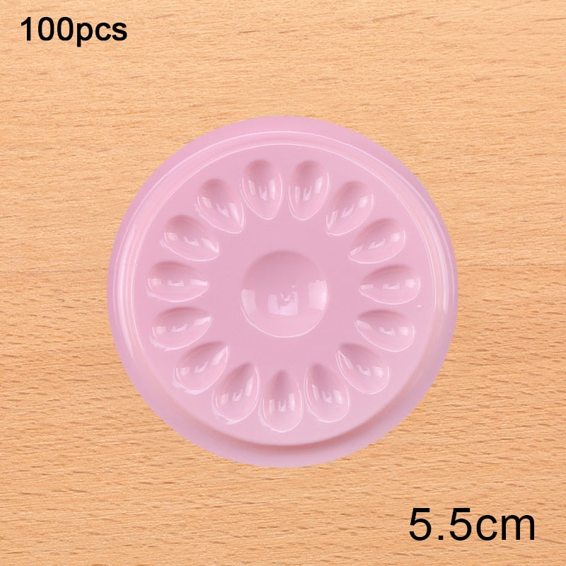 Wholesale Glue Gasket Eyelash glue holder Adhesive Pallet Eyelash Extension glue pads stand on eyelash plastic makeup tools