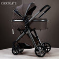 Luxury Baby Stroller 3 in 1 High Landscape Baby Cart Can Sit Can Lie Portable Pushchair Baby Cradel Infant Carrier Free Shipping