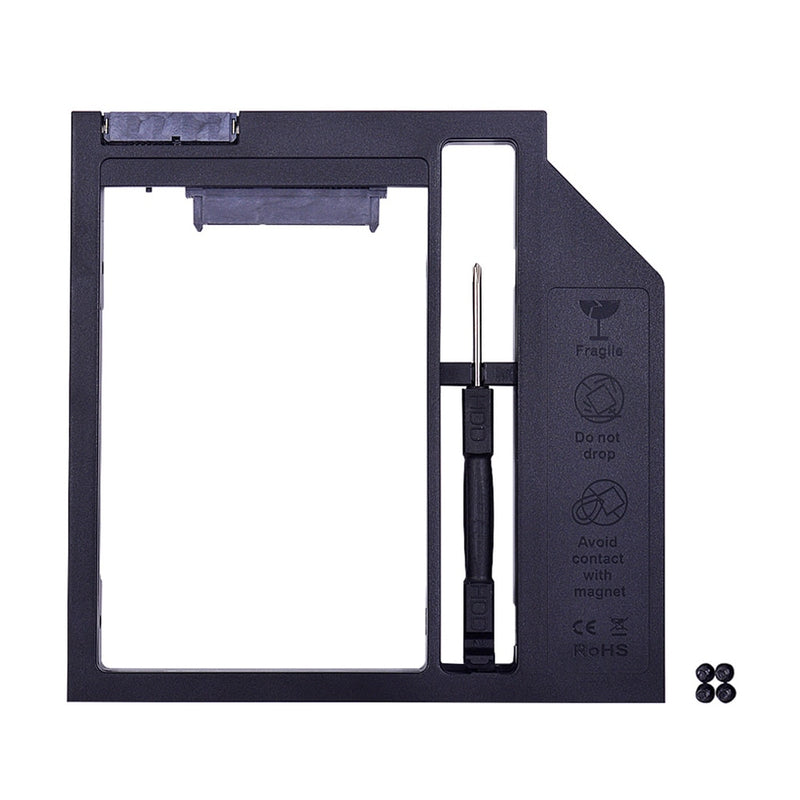 CHIPAL Second 2nd HDD Caddy 9MM 9.5MM 12.7MM SATA 3.0 for 2.5&#39;&#39; SSD Case Hard Disk Drive Adapter for Laptop CD DVD-ROM Optibay