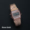 Rose Gold Silver Watches Men Women Electronic Digital Display Retro Style Clock Men&
