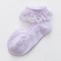 Cute Lace Flower Mesh Summer Newborn Baby Socks Cotton Baby Girl Socks See Through Anti Slip Socks Calcetines Skarpetki Sokke