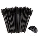 zwellbe Good Quality Disposable 50 Pcs/Pack Crystal Eyelash Makeup Brush Diamond Handle Mascara Wands Eyelash Extension Tool