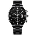 reloj hombre Fashion Men Stainless Steel Watch Luxury Calendar Quartz Wrist Watch Business Watches for Man Clock montre homme
