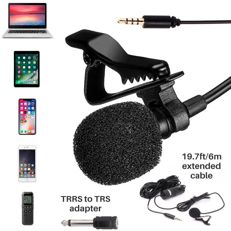 Original BOYA BY-M1 Recording Microfone Lavalier Lapel Microphone Video Mic For Youtube Video Record Mic For Pc iPhone Android