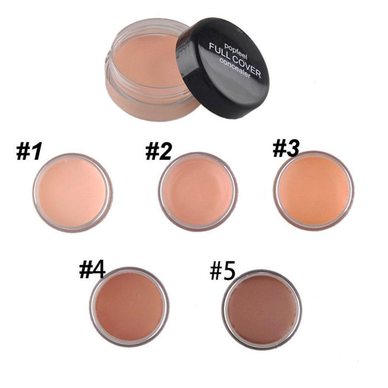 New 1Pcs 10g Natural Concealer Fade Wrinkles &amp; Dark Circles Face Oil Control Foundation Smooth Concealer Setting Cream 5 Colors