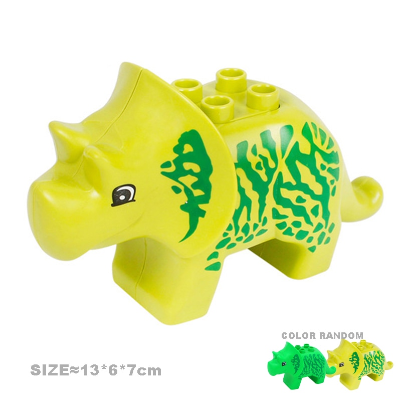 Multiple Styles Big Size Building Blocks Animals Accessories Figures Farm Zoo DIY Bricks Education Assemble Toys For Children