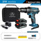 2 Speed Cordless Impact Drill 21V Electric Screwdriver Home Mini 1500 Mah 18650 Lithium Battery Wireless Rechargeable Hand Drill