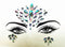 3D Sexy  face tattoo stickers Temporary tattoos  glitter fake tattoo  rhinestones for woman  Party face Jewels tatoo