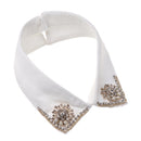 Women Cotton Lace Fake Collar Blouse Vintage Detachable Collar Women&