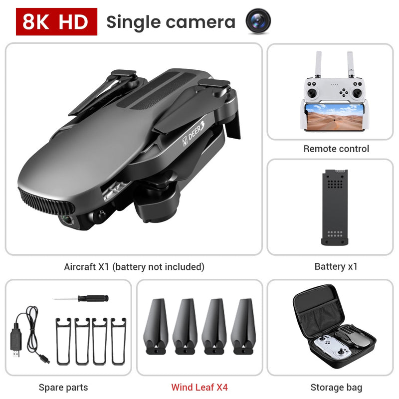 2021 New LU3 Gps Drone 8K Hd Dual Camera Profesional Helicopter Fpv Eders Foldable Rc Quadcopter 5G Wifi Brushless Motor Drones