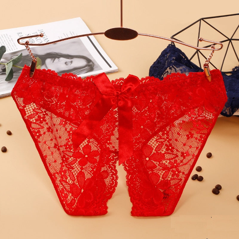Sexy Women Panties Lace Women Underwear Erotic Panties Hot Transparent Lingerie Perspective Female G-string Embroidered Thong