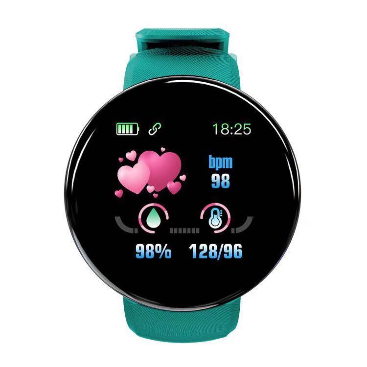 D18 Smart Watch Heart Rate Monitor Blood Pressure Waterproof Men&#39;s And Women&#39;s Fitness Tracker Digital Bracelet For Android IOS