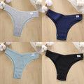 4PCS/Set Cotton Panties Women&#39;s Panties FINETOO Sexy Female Underpants Low Waist Underwear Women Pantys Lingerie M-XL