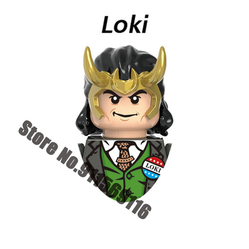 Superhero Building block Loki Iron Man Moon Knight Hulk Thor Captain America Venom Groot Thanos Vision Khonsu Deadpool Brick Toy