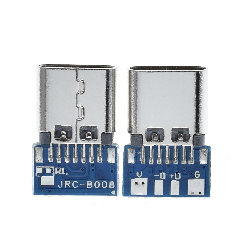 10PCS USB 3.1 Type-C Connector 12 24 Pins Female/Male Socket Receptacle Adapter to Solder Wire &amp; Cable 24 Pins Support PCB Board