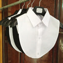 Fashion White Black Lace Fake Collar Blouse Vintage Detachable Shirt False Collar Lapel Blouse Top Women Clothes Accessories