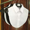 Fashion White Black Lace Fake Collar Blouse Vintage Detachable Shirt False Collar Lapel Blouse Top Women Clothes Accessories