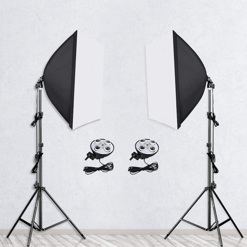 Photo Studio Softbox 50*70cm Diffuser 4 in 1 Socket E27 Lamp Holder 2M Light Stand Tripod Photo Studio Kit for Photography Video