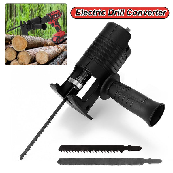 Electric Drill Modified To Electric Saws Reciprocating Saw Adapter Accessory with Sawblade Power Tool Saws Drill to Jig Saws