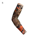 1PC Street Tattoo Arm Sleeves Sun UV Protection Arm Cover Seamless Outdoor Basketball Riding Sunscreen Arm Sleeves For Men Women
