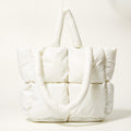 Fashion Large Tote Padded Handbags Designer Quilted Women Shoulder Bags Luxury Nylon Down Cotton Crossbody Bag Winter Purse 2022