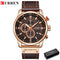 CURREN Brand Watch Men Leather Sports Watches Men&#39;s Army Military Quartz Wristwatch Chronograph Male Clock Relogio Masculino