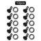 10pcs/lot Fishing Rod Pole Hook Keeper for Lockt Bait Lure Accessories Jig Hooks Safety Keeping Holder Fishing Tool