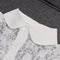 Fashion White Black Lace Fake Collar Blouse Vintage Detachable Shirt False Collar Lapel Blouse Top Women Clothes Accessories