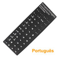Russian French English Arabic Spanish Portuguese Hebrew Keyboard Stickers Letter Alphabet Layout Sticker For Laptop Desktop PC