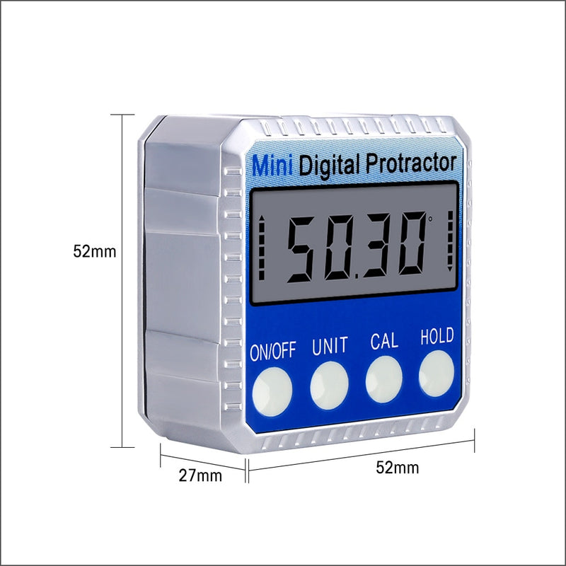 RZ Angle Protractor Universal Bevel 360 Degree Mini Electronic Digital Protractor Inclinometer Tester Measuring Tools MT2010