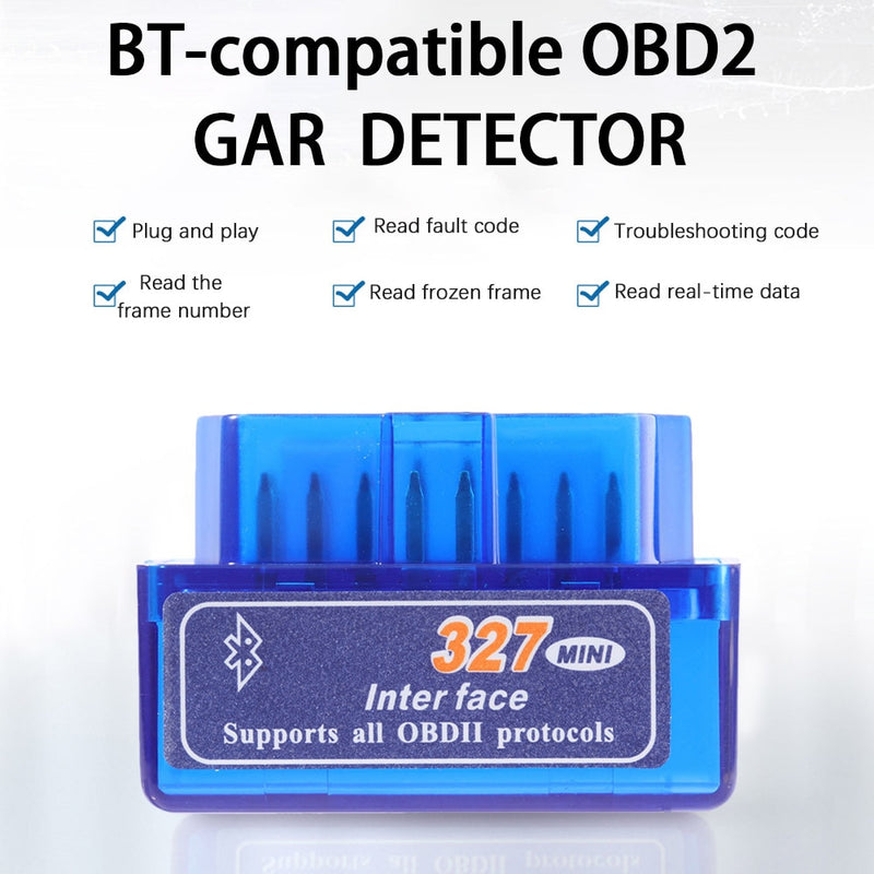 New OBD V2.1 Mini ELM327 OBD2 Bluetooth Auto Scanner OBDII 2 Car ELM 327 Tester Diagnostic Tool For Android Windows Symbian