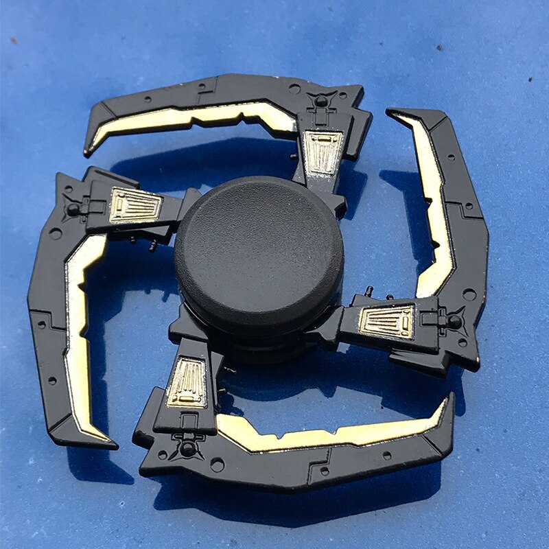Anime Game Weapon Fidget Spinner Colorful Metal Zinc Alloy Ninja Shuriken Darts Hand Spinner Smooth Electroplate Fidget Gryo Toy